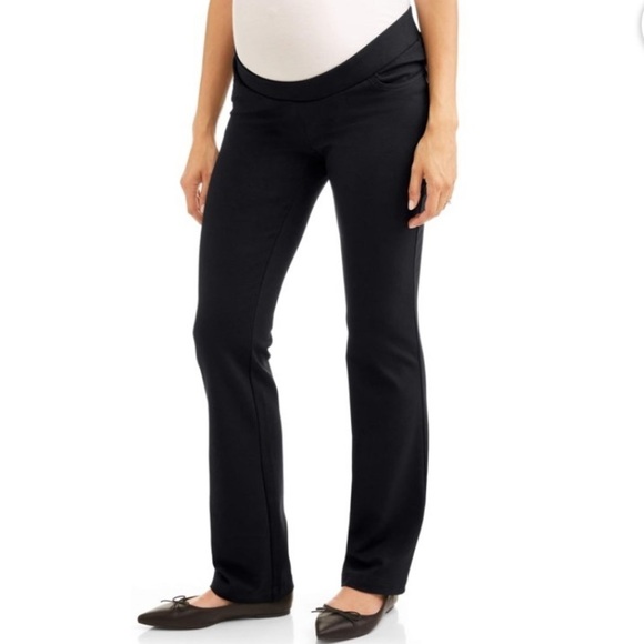 Maternity 5 Pocket Boot Cut Knit Pants - Picture 1 of 3